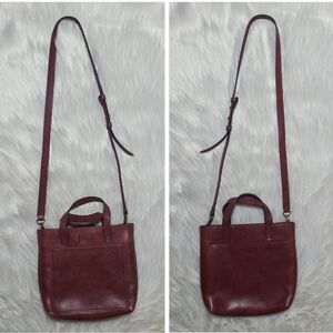 Madewell|Small Transport Crossbody Leather Tote Bag